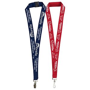 "AUBURN" 1” Overseas Silkscreen Lanyard