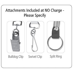 "BELMONT" 3/8" Import Air Ship Width Dual Attachment Silkscreen Polyester Lanyard