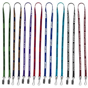 "CULVER" 3/4” Width Dual Attachment Silkscreen Polyester Lanyard