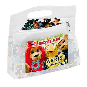 "QUINCY" 500 Piece Full Color Custom Jigsaw Puzzle In Deluxe Vinyl Storage Pouch