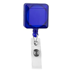 "Olmsted VL" 30” Cord Square Retractable Badge Reel and Badge Holder with Metal Rotating Alligator C