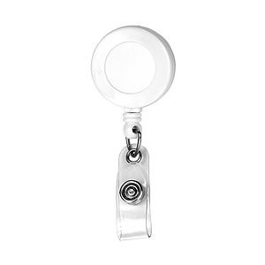 "Bellefontaine VL" 30” Cord Round Retractable Badge Reel and Badge Holder with Rotating Alligator Cl