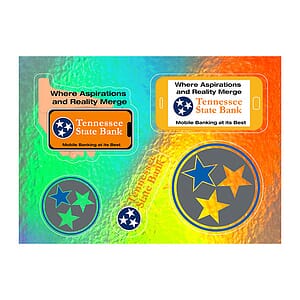 “CUSTOMCUT™” 5” x 7” Full Color Custom Shape Removable Vinyl Sticker Sheets