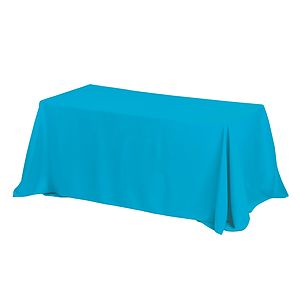 "Preakness Eight" Fits 8 ft Table 3-Sided Economy Table Cover Throws (One Color Print)