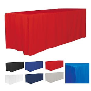 "Omaha Six" 4-Sided Fitted Style Table Covers & Table Throws (Blanks) / Fits 6 ft Table