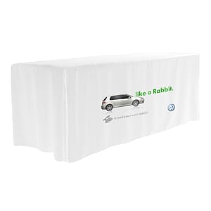 "Omaha Eight" 4-Sided Fitted Style Table Covers & Table Throws (PhotoImage Full Color) / Fits 8 ft T