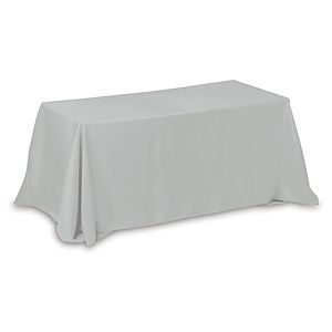 "Zenyatta Six" 4-Sided Throw Style Table Covers & Table Throws (Spot Color) / Fits 6 ft Table