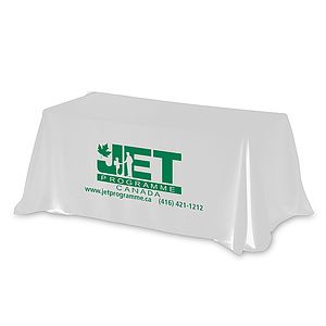 "Zenyatta Six" 4-Sided Throw Style Table Covers & Table Throws (Spot Color) / Fits 6 ft Table