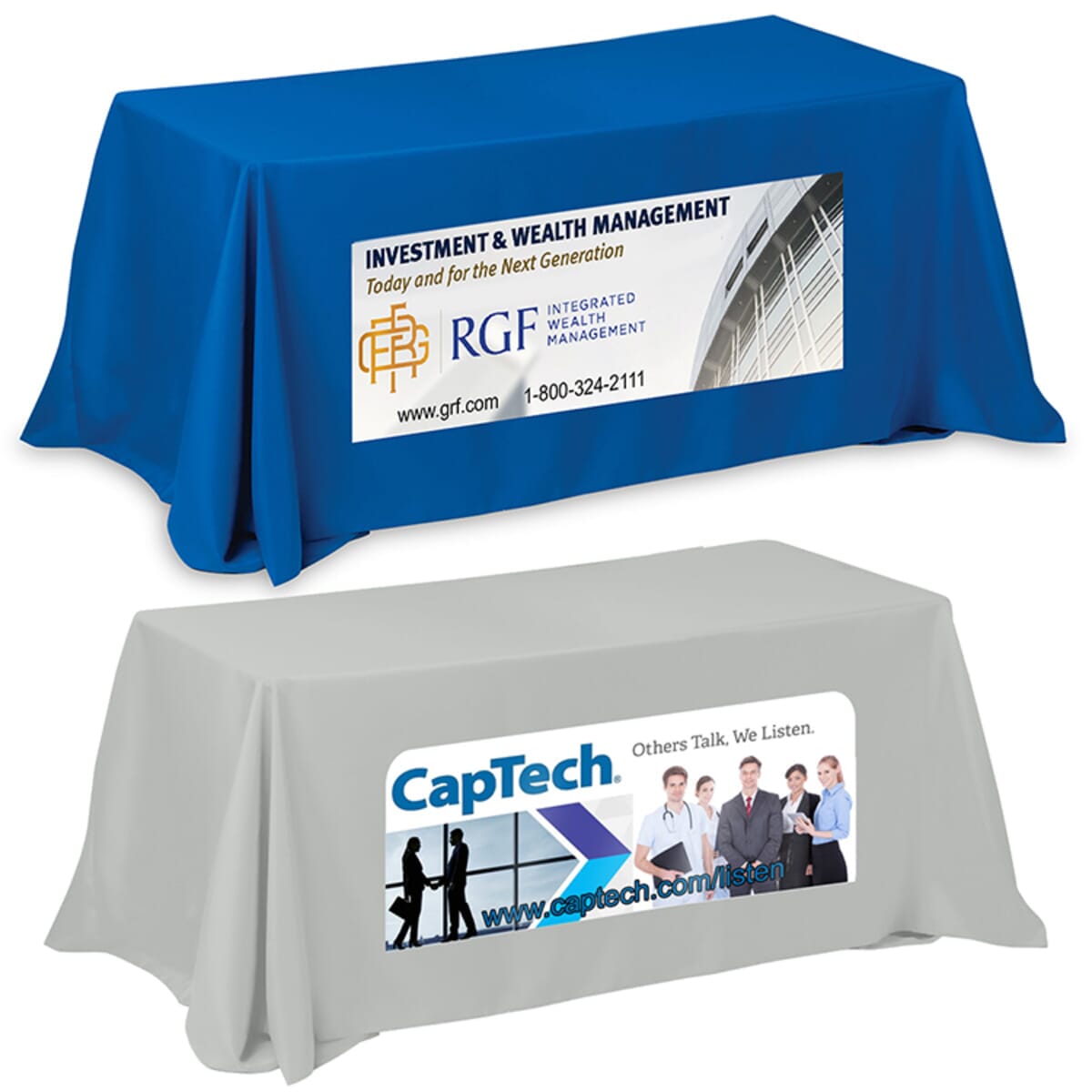 "Zenyatta Eight" 8 ft 4-Sided Throw Style Table Covers & Table Throws (PhotoImage Full Color) / Fits