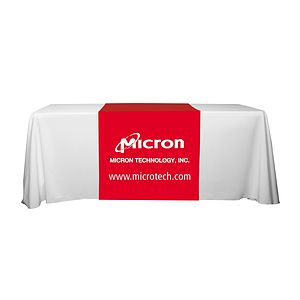 "Roger Eight" 90" L Table Runners (Spot Color Print) / Accommodates 3 ft Table and Larger