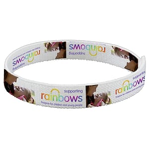 "Wrist Twist 1/2" Stretchy Elastic Dye Sublimation Wristbands - PhotoImage ® Full Color Imprint