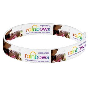 "Wrist Twist 1" Stretchy Elastic Dye Sublimation Wristbands - PhotoImage ® Full Color Imprint