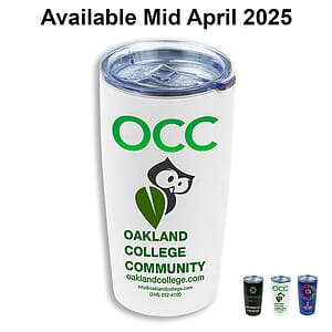 "COLUMBIA" 20 oz Powder Coated Double Wall Insulated Stainless Steel Tumbler