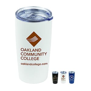"COLUMBIA" 20 oz Powder Coated Double Wall Insulated Stainless Steel Tumbler