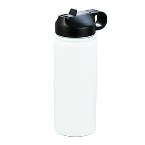 "MAUI" 19 oz Powder Coated Double Wall Insulated Stainless Steel Tumbler With a Straw Lid