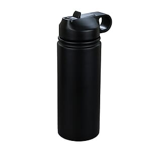 "MAUI" 19 oz Powder Coated Double Wall Insulated Stainless Steel Tumbler With a Straw Lid