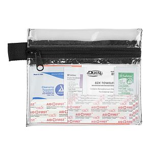 "SAFETY ZIP" 10 Piece Hand Sanitizer First Aid Kit