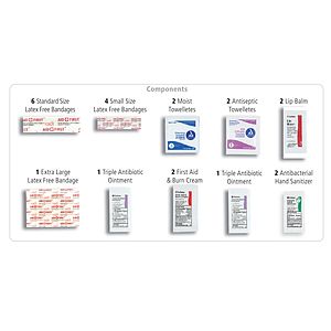 "FERNWOOD" 24 Piece First Aid Kit in Zipper Kit