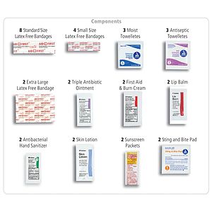 "MOLERA" 35 Piece Deluxe First Aid Kit in Zipper Kit