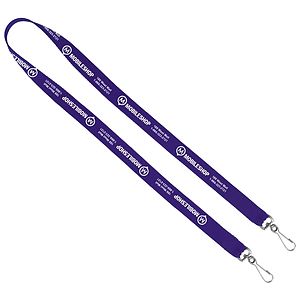 CULVER 34 Width Dual Attachment Silkscreen Polyester Lanyard