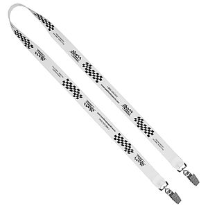 CULVER 34 Width Dual Attachment Silkscreen Polyester Lanyard