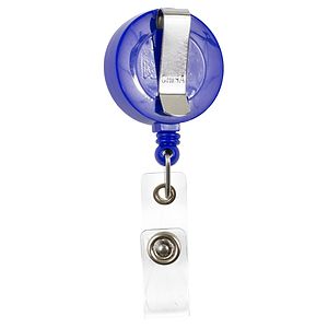"Lorain VL" 30” Cord Round Retractable Badge Reel and Badge Holder with Metal Slip Clip Attachmement