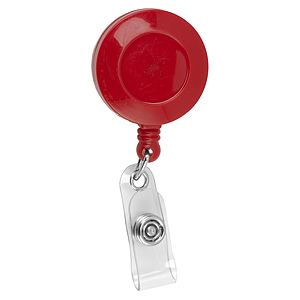 "Lorain VL" 30” Cord Round Retractable Badge Reel and Badge Holder with Metal Slip Clip Attachmement