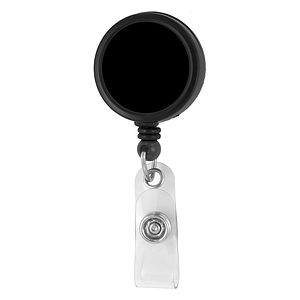 "Worthington VL" 30” Cord Round Jumbo Imprint Retractable Badge Reel and Badge Holder with Metal Sli