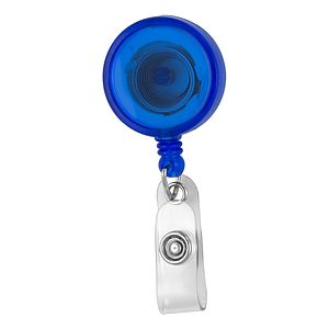 30""Worthington VL" 30” Cord Round Jumbo Imprint Retractable Badge Reel and Badge Holder with Metal