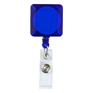 "Kent VL" 30” Cord Square Retractable Badge Reel and Badge Holder with Metal Slip Clip Attachment