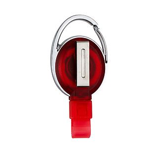 PVC FREE RECYCLED PLASTIC CARABINER BADGE REEL W/METAL CLIP (Patent US 11,974,638 B1)