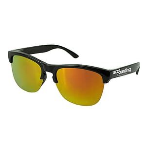 "CAMBRIA" Recycled Half Frame Reflective Sunglasses