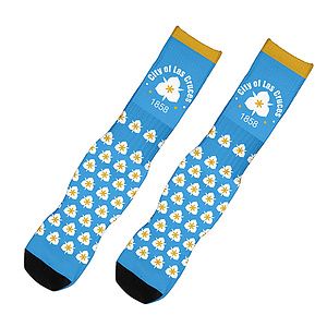 “Wye” Dye Sublimated Crew (Athletic) Socks (Pair)
