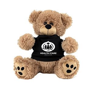 "FRED E. BEAR" LARGE 8" Plush Teddy Bear With Choice of T-Shirt Color