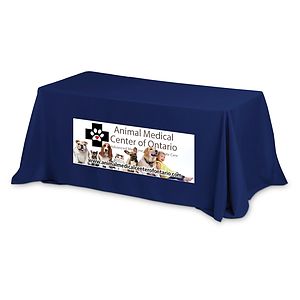 "Preakness Six" 3-Sided Economy Table Covers & Table Throws -Blanks / Fits 6 ft Table
