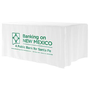 "Omaha Six" 4-Sided Fitted Style Table Covers & Table Throws (Spot Color Print) / Fits 6 ft Table