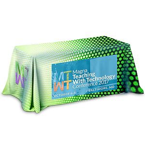 "Marengo OS Six" 3-Sided Throw Style Table Covers All Over Full Color Dye Sublimation Imprint - Fits