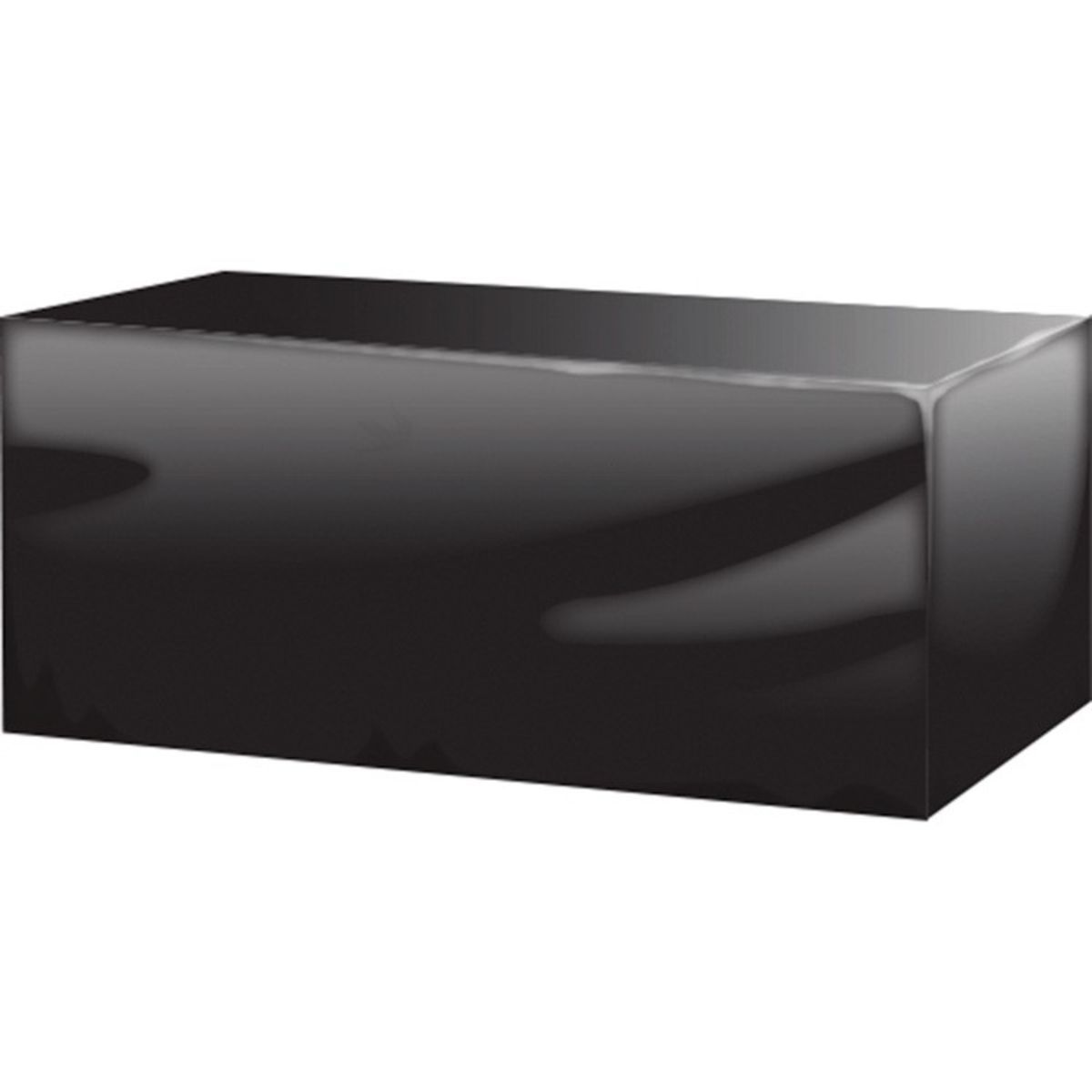 6ft plain black table cover