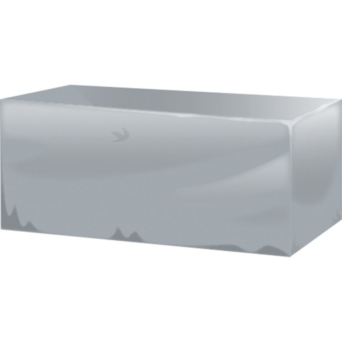 6ft plain silver table cover