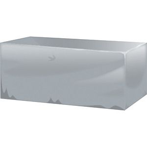 6ft plain silver table cover