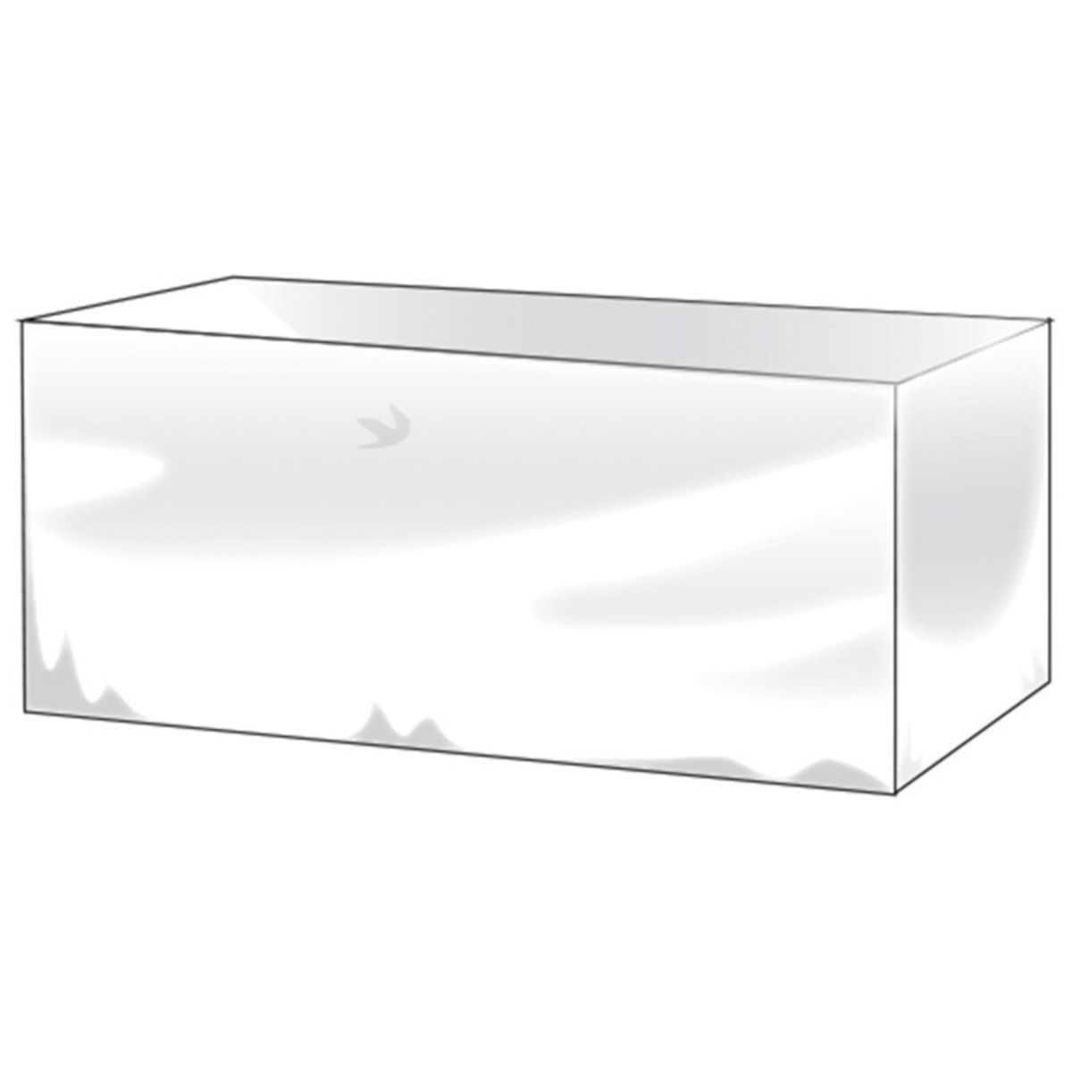 6ft plain white table cover