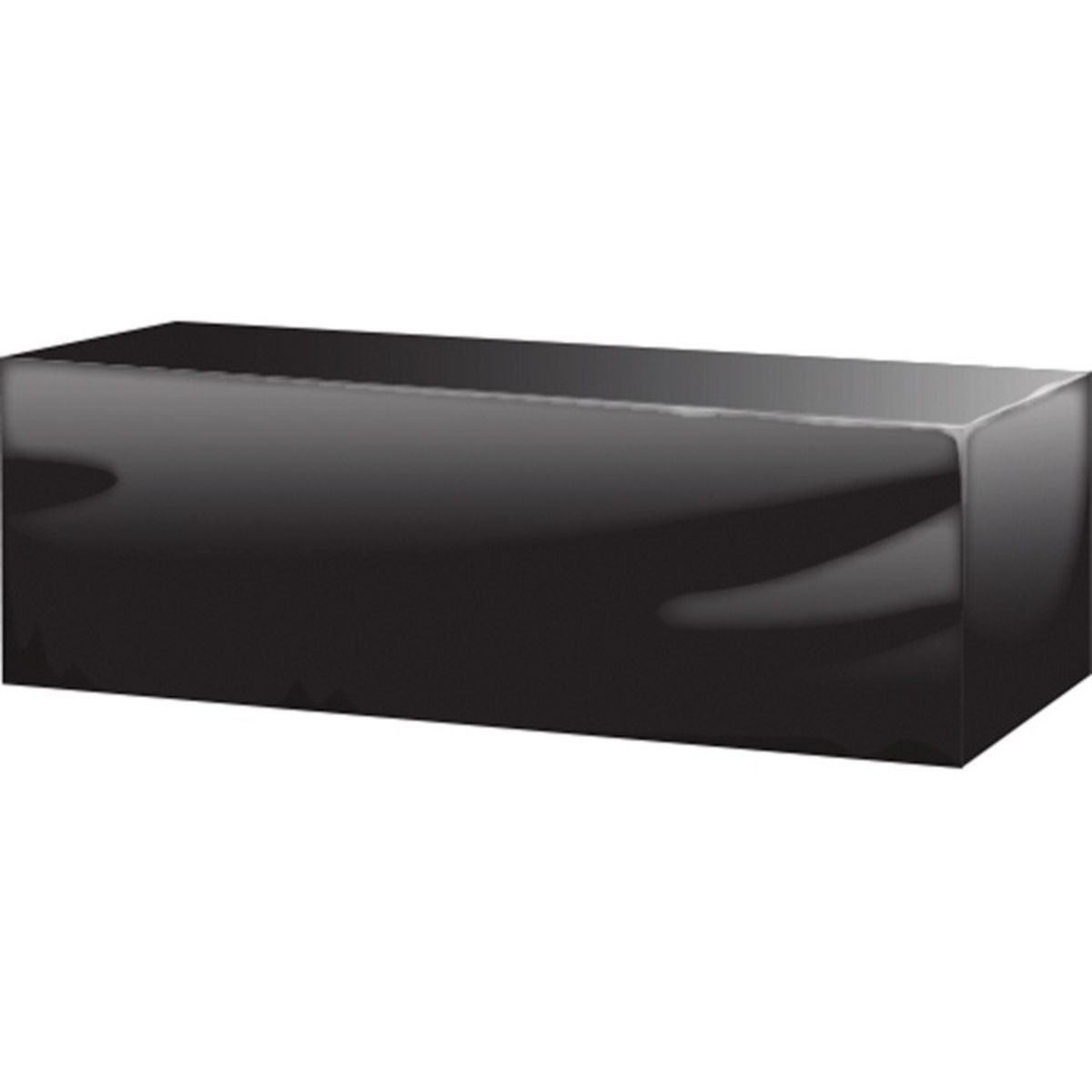 8ft plain black table cover