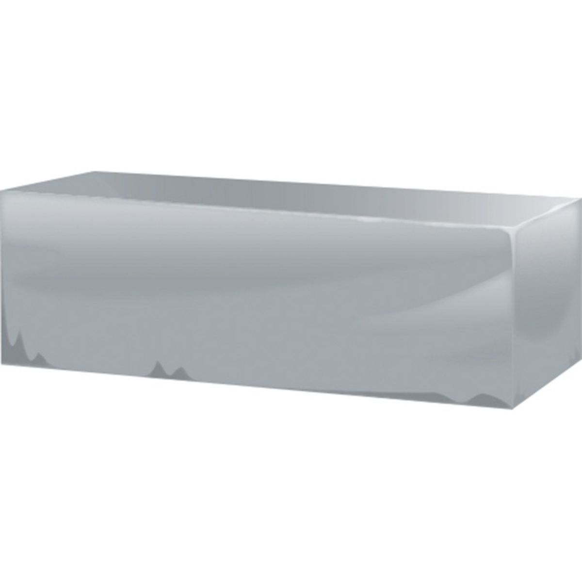 8ft plain silver table cover