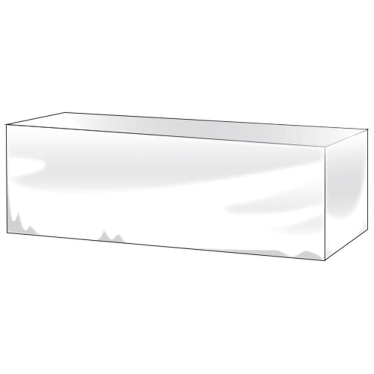 8ft plain white table cover