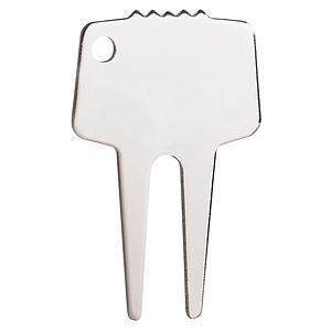 Silver-Tone Divot Repair Tool