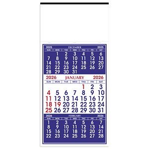 3-Month Display Apron Calendar