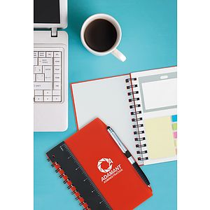 Good Value™ 5” x 7” Ruler Notebook with Flags and Stylus Pen