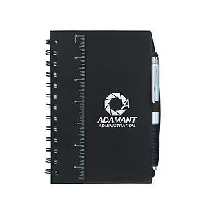 Good Value™ 5” x 7” Ruler Notebook with Flags and Stylus Pen