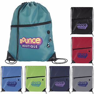 Good Value™ Front Zip Drawstring Backpack