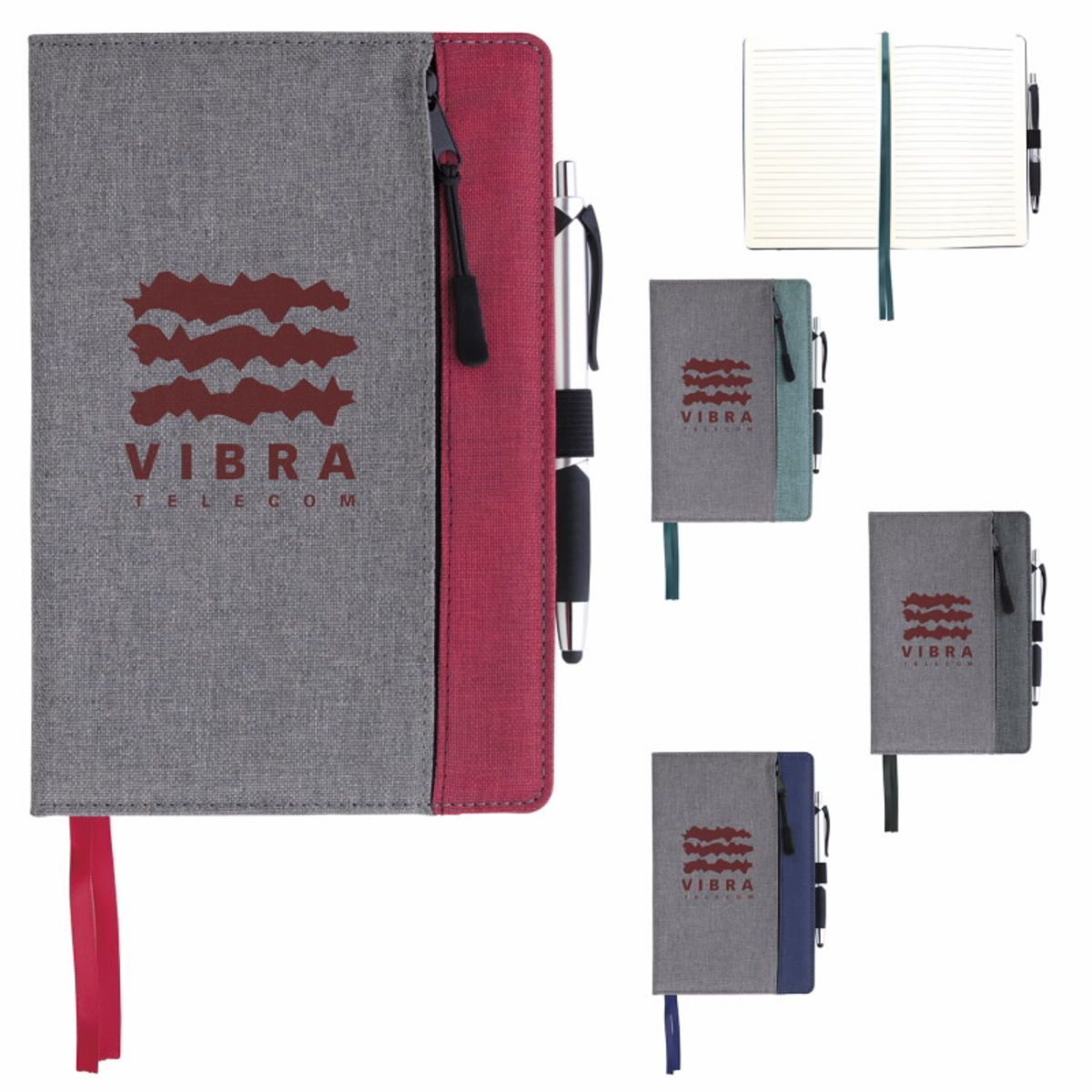 Front zip pocket journal Inkmule